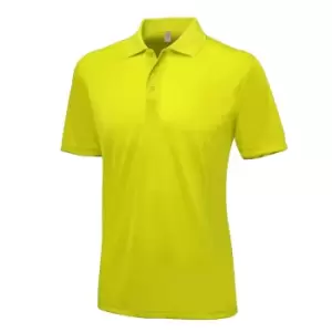 Image of AWDis Just Cool Mens Smooth Short Sleeve Polo Shirt (L) (Sun Yellow)