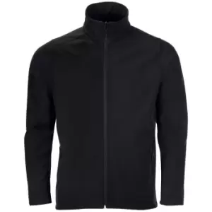 Image of SOLS Mens Race Full Zip Water Repellent Softshell Jacket (3XL) (Black)