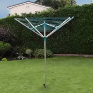 Image of Jvl 4 Arm Aluminium Rotary Airer, 50 Metre