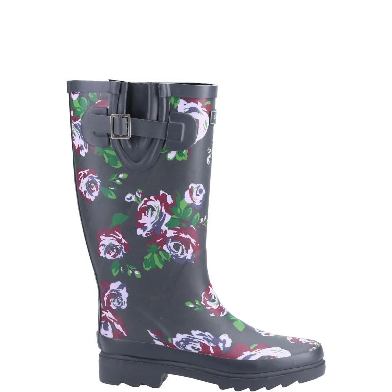 Image of Cotswold Womens Blossom Tall Wellies Wellington Boots - UK 4 Purple female GDE2712PUR4