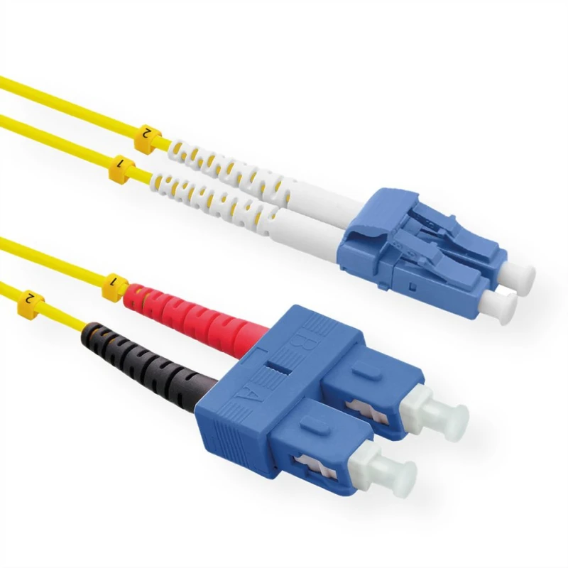 Image of ROLINE 21.15.8793 InfiniBand/fibre optic cable 3m 2x SC 2x LC OS2 Yel