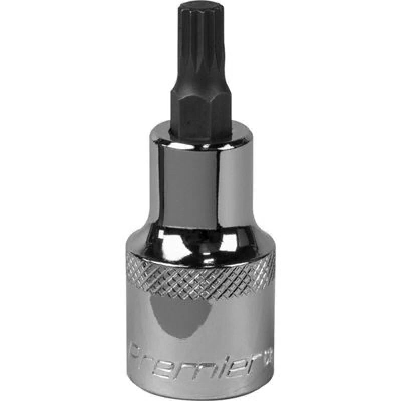 Image of Loops M7 Forged Spline Socket Bit - 1/2" Square Drive - Chrome Vanadium Wrench Socket Multi