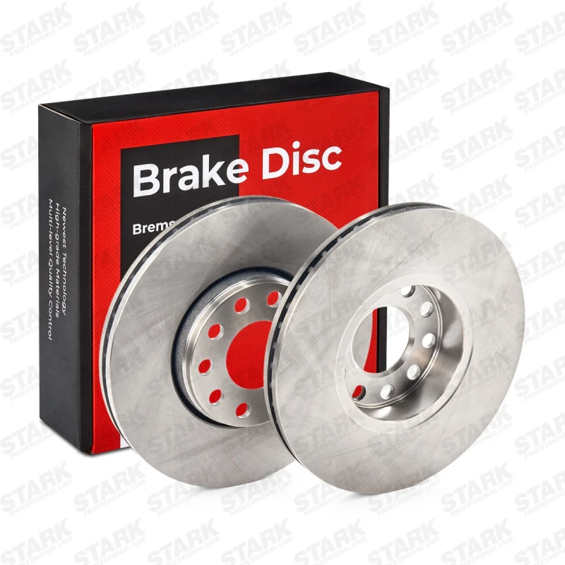 Image of STARK SKBD-0022798 Brake disc Front Axle, Vented, Cast Iron, Uncoated, Untreated, without bolts/screws Cast Iron Brake Disc (82)