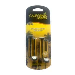 image of California Scents Golden State Delight Vent Sticks (Case Of 6)