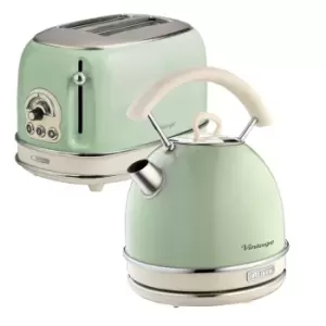 image of Ariete ARPK11 Vintage 2 Slice Toaster & 1.7L Dome Kettle