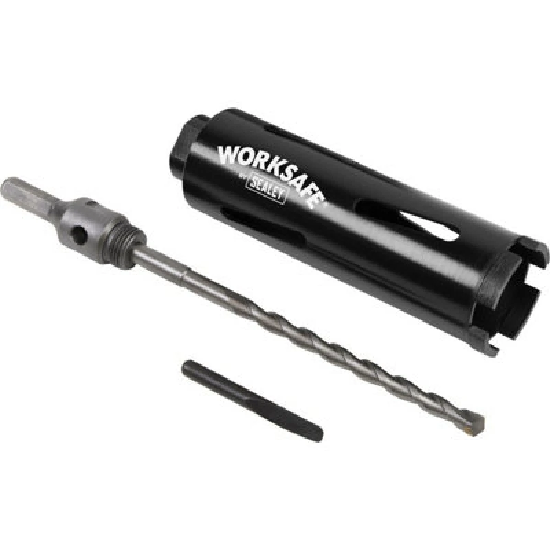 Image of Loops 52mm x 150mm - Dry Diamond Core Drill Hole Saw - Hex Drive Adaptor - Drill Bit Multi