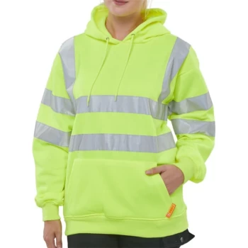 Image of Pull On Hoody Sweatshirt Saturn Yellow - Size S