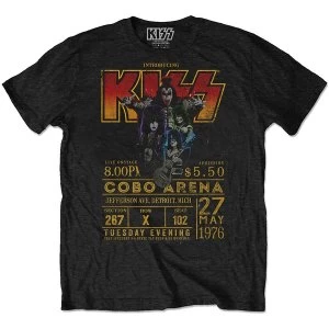 Image of KISS - Cobra Arena '76 Unisex Large T-Shirt - Black