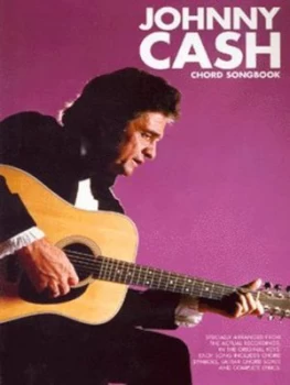 Image of Johnny Cash Chord Songbook by Johnny Cash Book