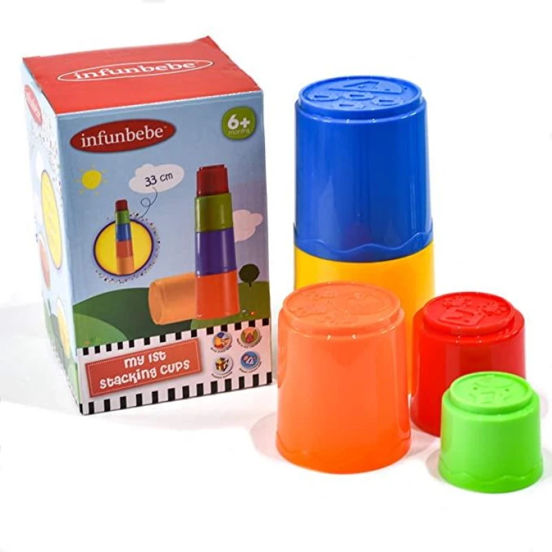 Image of Infunbebe My First Stacking Cups Multi