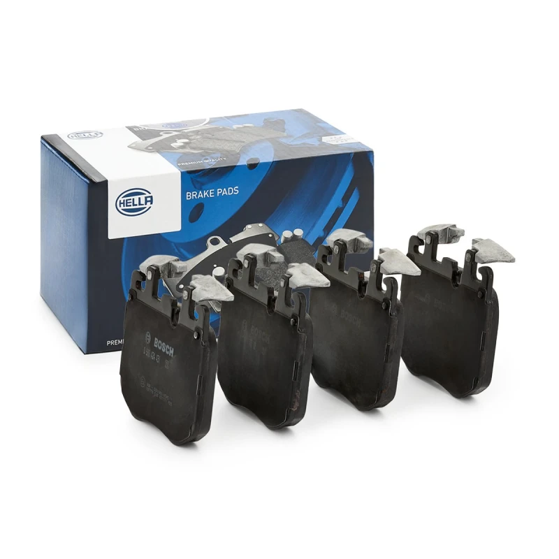 Image of HELLA Brake pad set HELLA 8DB 355 039-461