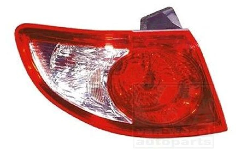 Image of VAN WEZEL 8266921 Rear light Outer section, with bulb holder, Left Combination Rearlight (391)