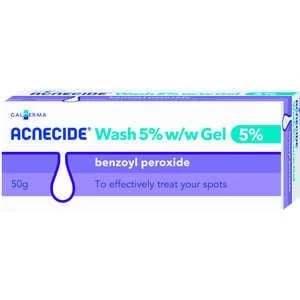 image of Acnecide 5 percent Wash Benzoyl Peroxide 50g