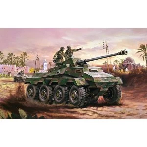 Image of SDKFz.234 Armoured Car 1:76 Vintage Classic Military Air Fix Model Kit
