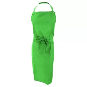 Image of Jassz Bistro Unisex Bib Apron With Pocket / Barwear (Pack of 2) (One Size) (Bright Green)