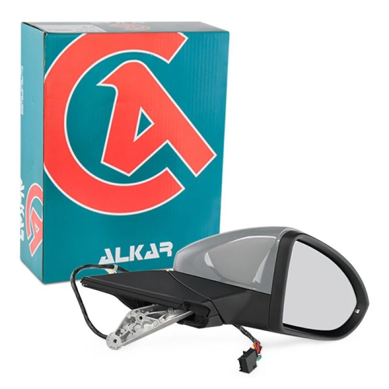 Image of ALKAR 6140138 Wing mirror Right, Electric, Convex, primed Outside Mirror (50)