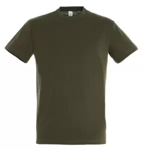 Image of SOLS Mens Regent Short Sleeve T-Shirt (L) (Army)