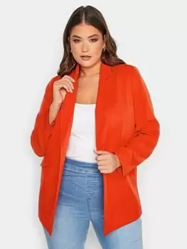 Image of Yours Tailored Blazer Red, Red, Size 28, Women