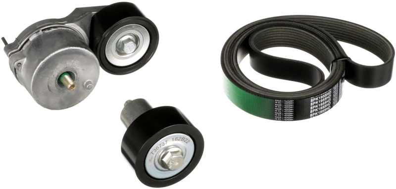 Image of GATES K018PK1955HD V-ribbed belt set FleetRunner Micro-V V-Ribbed Belt Set (542)