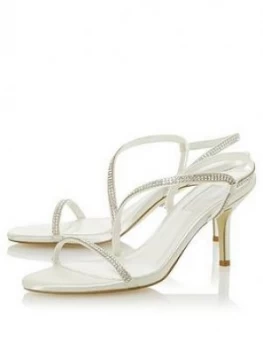 image of Dune London Bridal My Love Heeled Sandals - Ivory