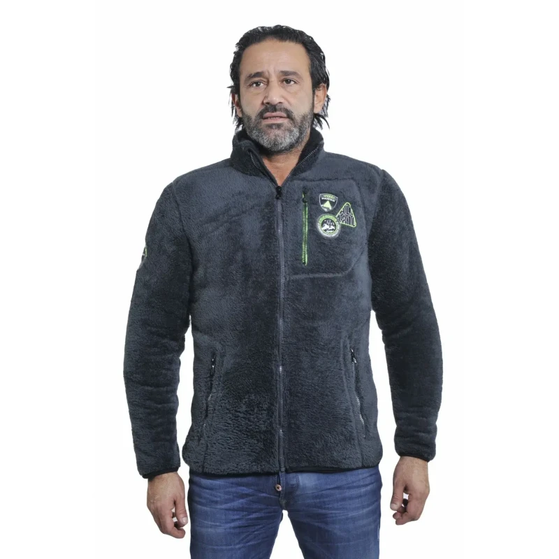 Image of Fleece jacket Peak Mountain coral sherpaCavian Gris Male XL
