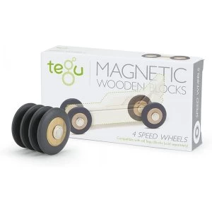 image of 4 Pack Tegu Magnetic Wooden Speed Wheels