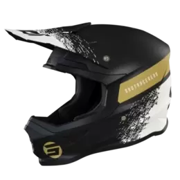 image of SHOT Furious Roll Black Gold Mat Offroad Helmet S