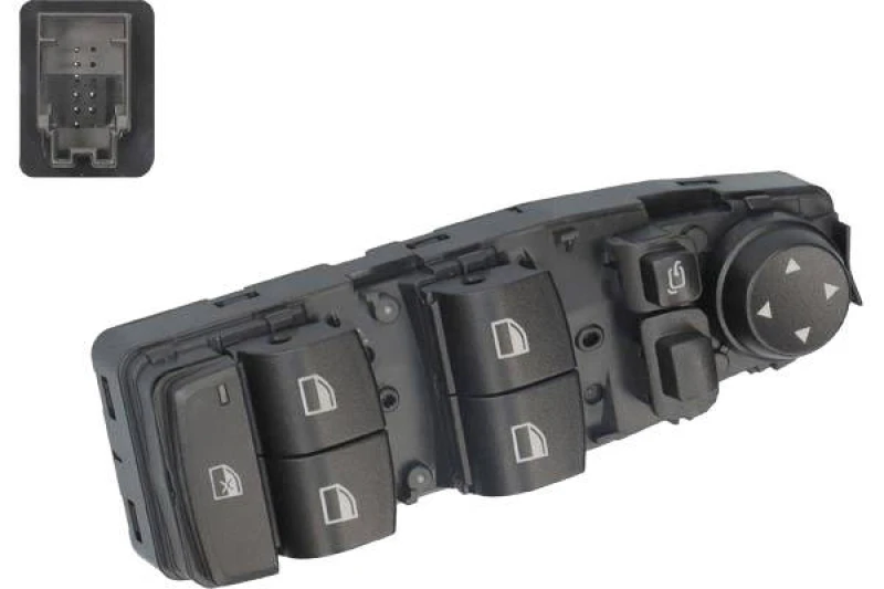 Image of Alfa e-Parts AF00270 Switch, window winder Driver side Thermoplast Switch,window winder (1761)