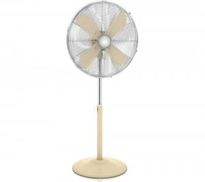 Image of Swan Retro 16" Pedestal Fan - Cream,