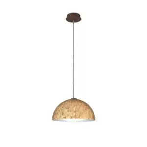 Image of Cult Designer Metal Dome Pendant Light - Vintage Gold Finish, 1x E27