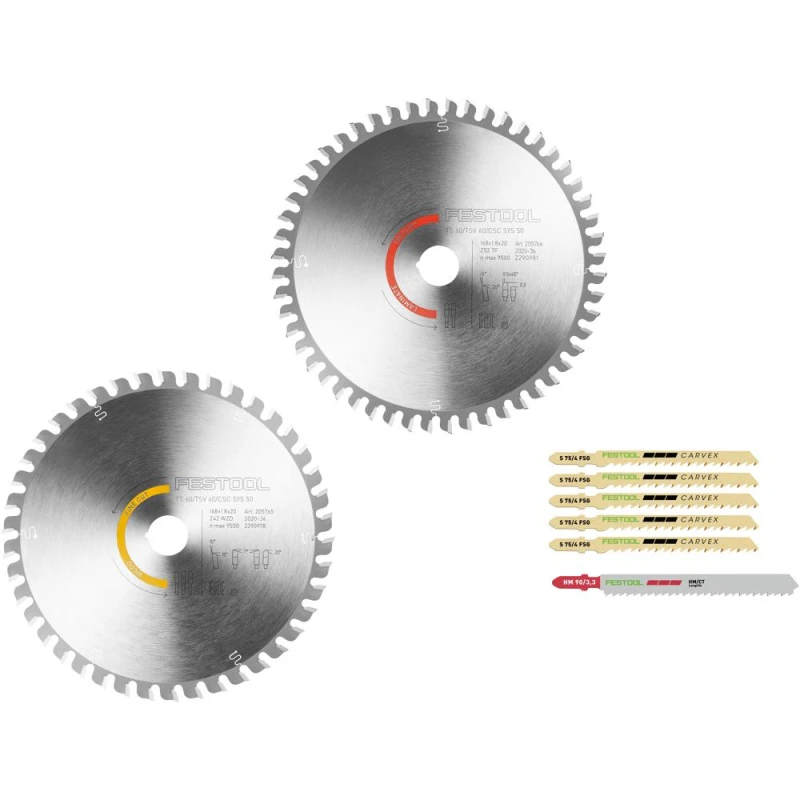 Image of Festool F-KSB-SORT/2 168mm Circular Saw Blade 2 Piece Set 578567 Diameter: 168mm