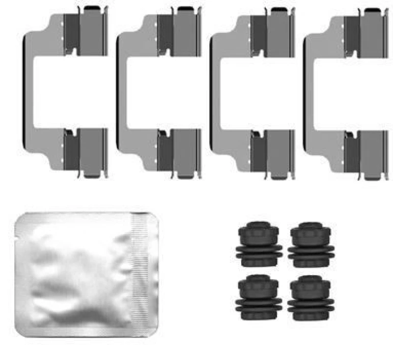 Image of Brake pad fitting kit TEXTAR 82558800