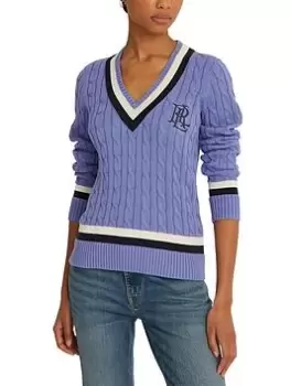 Image of Lauren by Ralph Lauren Meren Long Sleeve Pullover - Navy Size XL Women