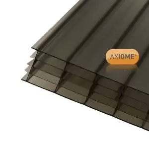 Image of Axiome Bronze Effect Polycarbonate Multiwall Roofing Sheet (L)5M (W)690mm (T)25mm