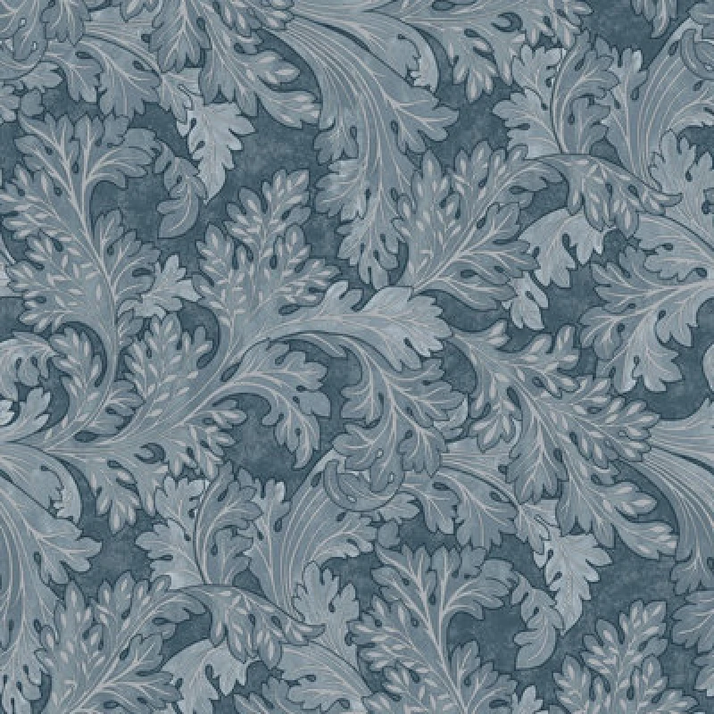 Image of HOLDEN DECOR Holden Decor - Botanical Scroll Navy Wallpaper Floral Leaves Classic Feature Wall WL-13721