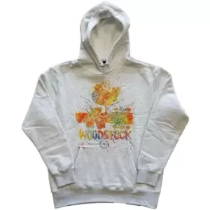 image of Woodstock - Splatter Unisex XX-Large Pullover Hoodie - Neutral, White