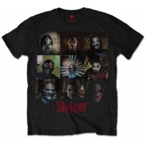 image of Slipknot Blocks Mens Black T Shirt: Large