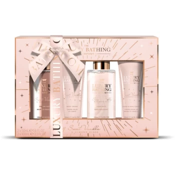 image of Grace Cole Luxury Bathing Sweet Vanilla & Almond Glaze Gift Set (for Better Sleep)