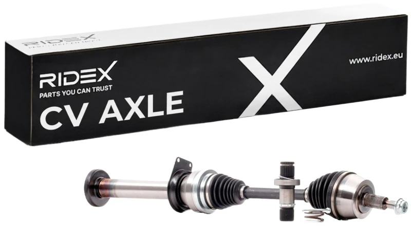 Image of RIDEX 13D1047 Drive shaft Front Axle Right, with bearing(s), with stub shaft Drive Shaft (13)