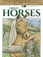 Image of adult coloring great horses coloring book