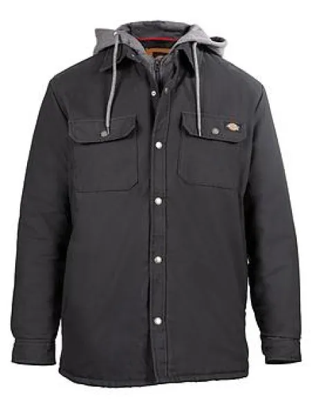 Image of Dickies Duck Shirt Jacket - Black Size L, Men