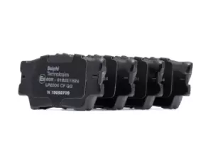 Image of DELPHI Brake pad set TOYOTA,LEXUS LP2004 0446633160,0446633180,0446633200 0446642060,0446675010,04466YZZE8,0446602220,0446606070,0446606090,0446606100