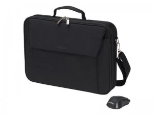 image of DICOTA Multi Wireless Mouse Kit - Notebook carrying case - 15.6" - Black - with Wireless optical mouse