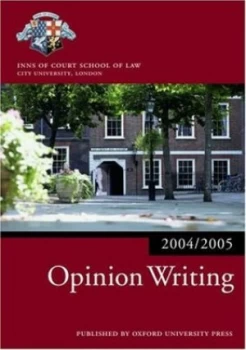Image of Opinion Writing by Inns of Court School of Law Paperback