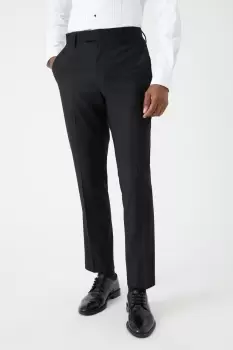 Image of Mens Slim Fit Black Tuxedo Suit Trousers