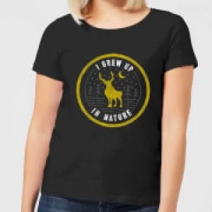 Image of Frozen 2 I Grew Up In Nature Womens T-Shirt - Black