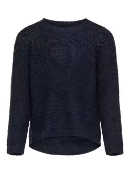 Image of ONLY Short Knitted Pullover Women Blue