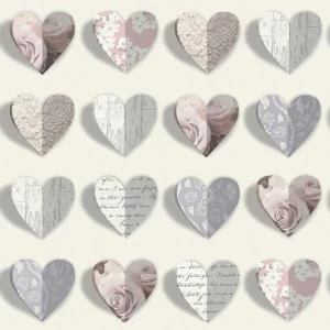 Image of Arthouse Olivia Blush Pink Wallpaper