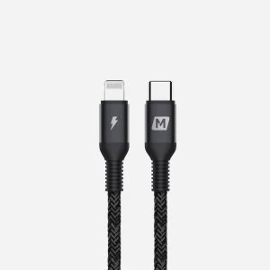 image of Momax Elite Link Lightning to Type-C Cable (0.3M) - Black