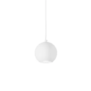 Image of Mr Jack Indoor Globe Ceiling Pendant Lamp 1 Light White, GU10
